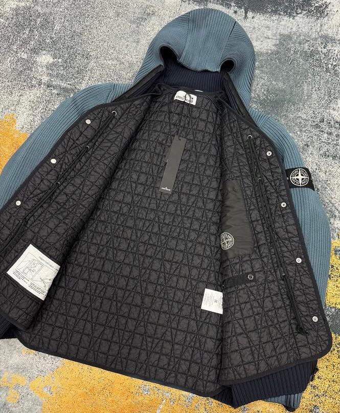 GIACCA ZIP STONE ISLAND